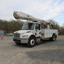 Altec AM55, 55' Rear Mounted 2-Man Bucket Areial Boom, S/N 0412DM3891, Front & Rear A-Frame