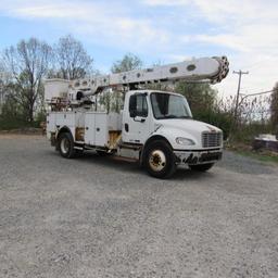 Altec AM55, 55' Rear Mounted 2-Man Bucket Areial Boom, S/N 0412DM3891, Front & Rear A-Frame