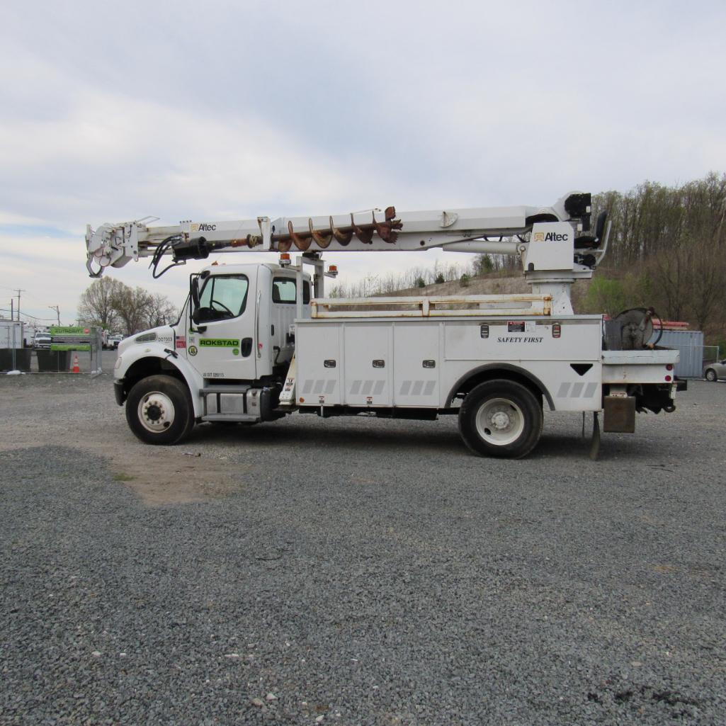 Altec DM47BT-R Rear Mounted Digger Derrick, S/N 0114FB1062, 15,000 Lb. Winch, 18" Auger (2014),