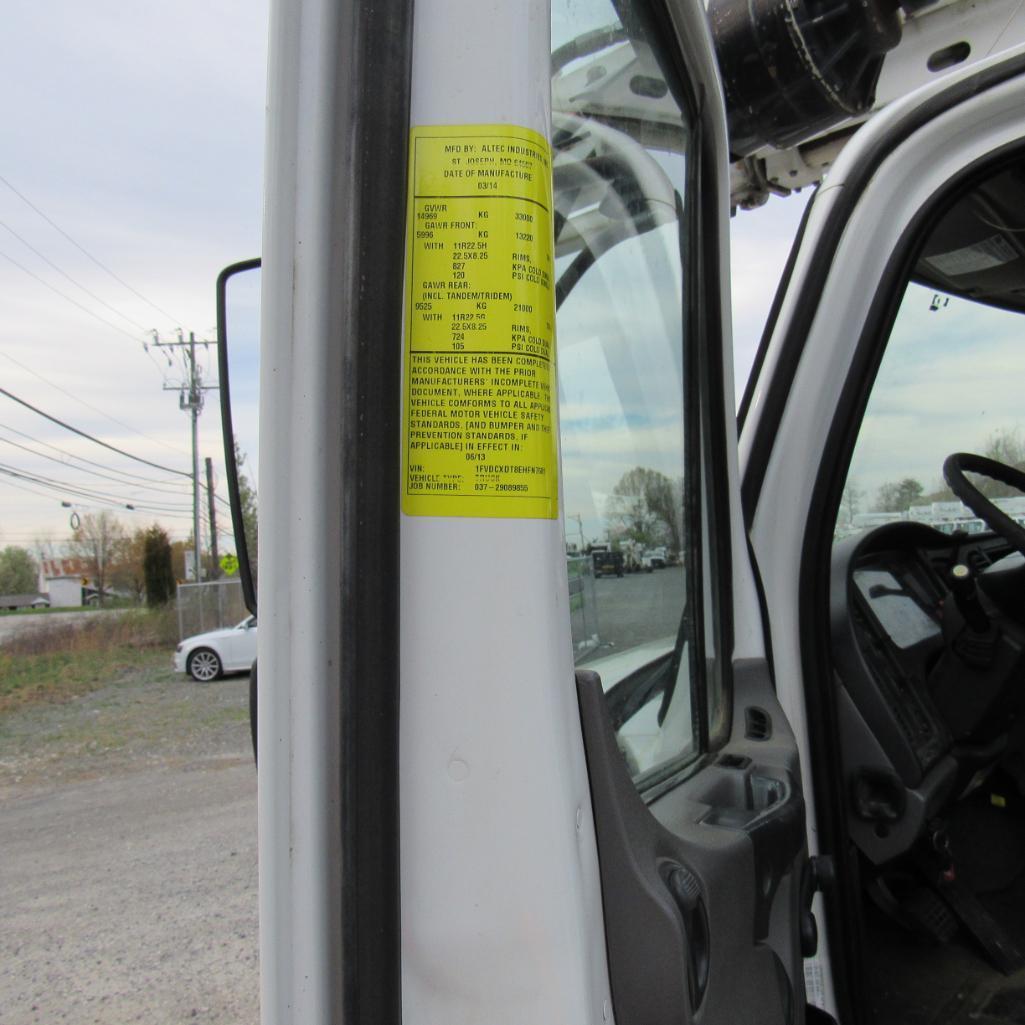 Altec DM47BT-R Rear Mounted Digger Derrick, S/N 0114FB1062, 15,000 Lb. Winch, 18" Auger (2014),