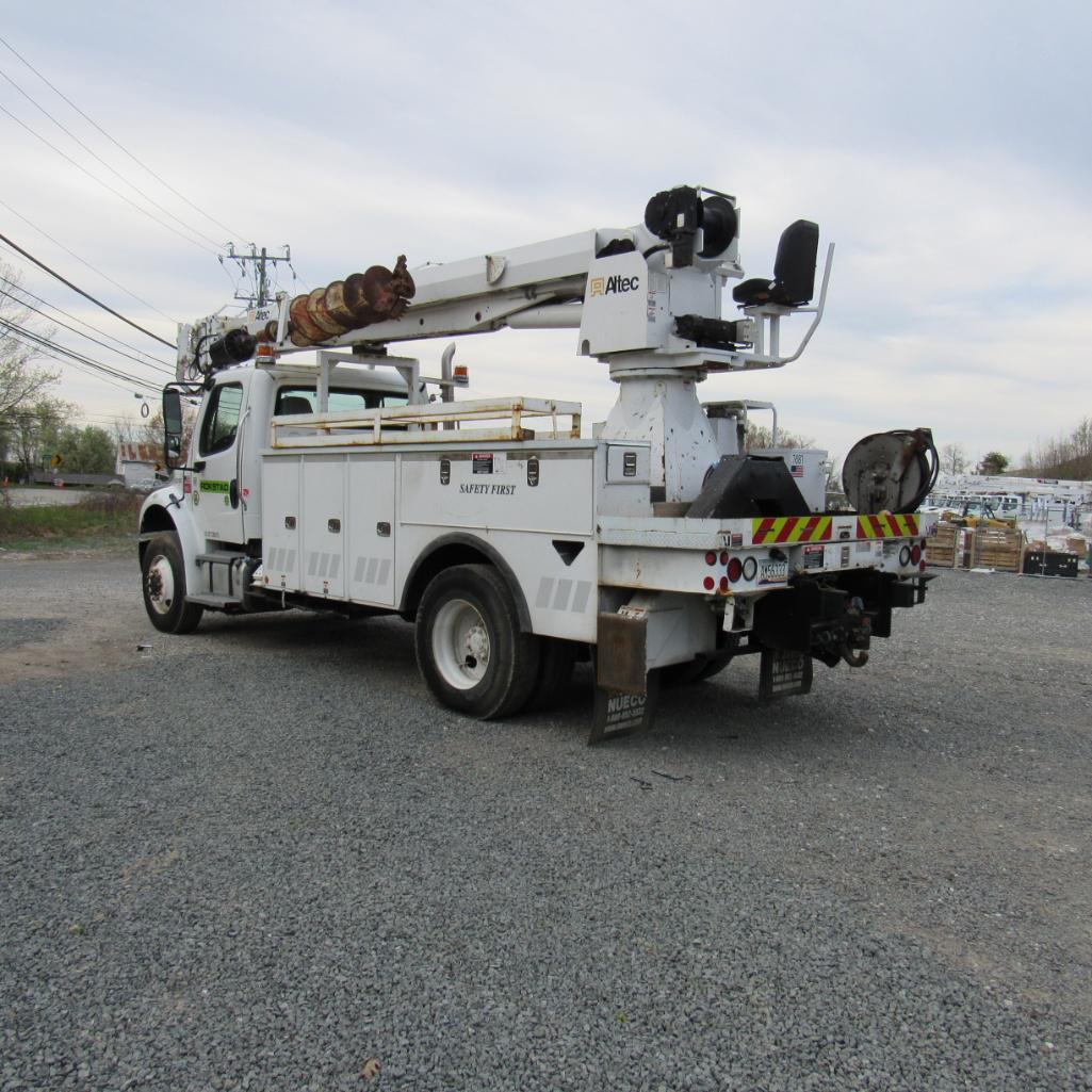 Altec DM47BT-R Rear Mounted Digger Derrick, S/N 0114FB1062, 15,000 Lb. Winch, 18" Auger (2014),