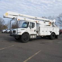 Altec AA755, 55' Rear Mounted 2-Man Bucket Aerial Boom, S/N 0413BZ7249, Front & Rear A-Frame