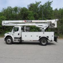 2019 Terex TC55, 55' Rear Mounted 2-Man Bucket Aerial Boom, S/N 2191269680, Front & Rear A-Frame