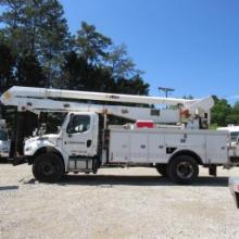 Altec AA755, 55' Rear Mounted 2-Man Bucket Aerial Boom, S/N 0313BZ7230, Front & Rear A-Frame