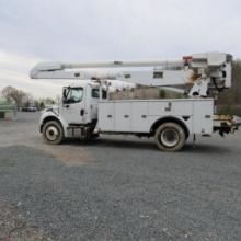 Altec AA755, 55' Rear Mounted 2-Man Bucket Aerial Boom, S/N 0113BZ7185, Front & Rear A-Frame