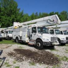 Terex Hi-Ranger HR52M, 52' Rear Mounted Bucket Truck, S/N 2110343947, 1-Man Bucket, Front & Rear