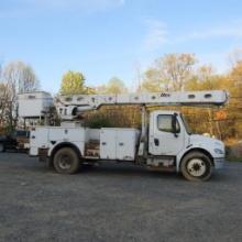 Altec AM55, 55' Rear Mounted 2-Man Bucket Aerial Boom, S/N 0413DM4506, Front & Rear A-Frame