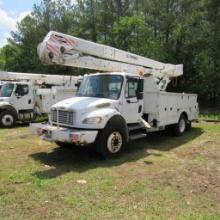 Terex HI-Ranger HRX-55, 55' Rear Mounted 1-Man Bucket Aerial Boom, S/N 2100341243, Front & Rear