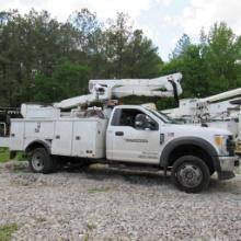 Altec AT40G, 40' Front Mounted 1-Man Bucket Aerial Boom, S/N 0617EY2574 (2017), Mounted on Ford F550