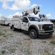 Altec AT40G, 40' Front Mounted 1-Man Bucket Aerial Boom, S/N 0717EY2654 (2017), Mounted on Ford F550