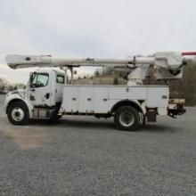 Altec AM55, 55' Rear Mounted 2-Man Bucket Areial Boom, S/N 0412DM3891, Front & Rear A-Frame