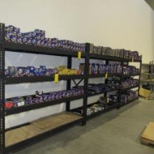 LOT: (3) Sections of Steel Shelving, 72" x 24" x 72" (CONTENTS NOT INCLUDED)