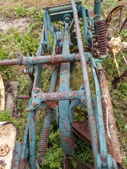 Emerson W558 One Bottom Horse Drawn Plow on Steel