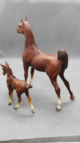 Vintage Breyer Mare & unmarked Foal