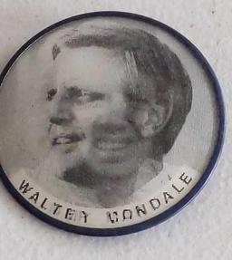 Carter Mondale Flasher Vari-Vue Political Pinback Button