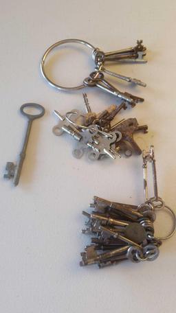 Skeleton Key & Clock Key Lot