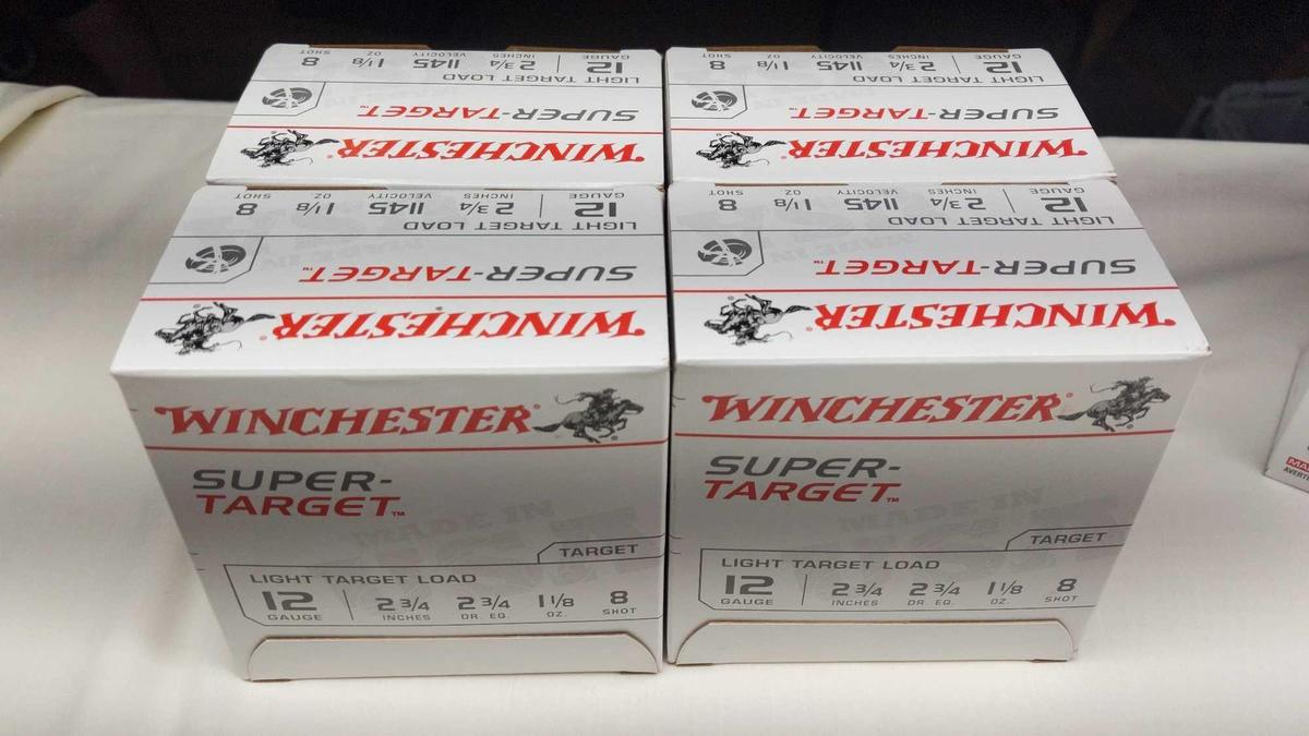 Winchester 100 12 Ga 2 3/4" 1-1/8oz 8 Shot Super-Target