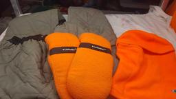 Snap in insulated pants, gloves, misc
