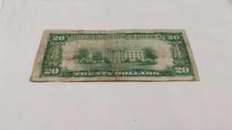 1928 B Twenty Dollar Bill