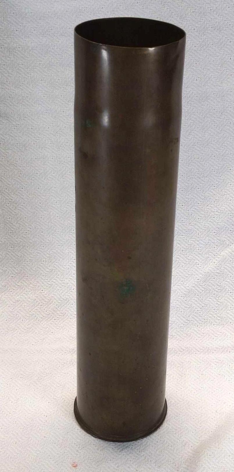 Brass 75mm Artillery shell casing - 20931 18K. (14")