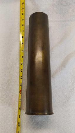 Brass 75mm Artillery shell casing - 20931 18K. (14")
