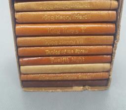 Mini leather Shakespeare books