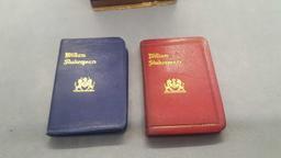 Mini leather Shakespeare books