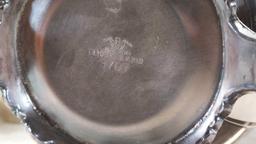FB Rogers Silver Co. Water Pitcher & Silverplate tray w/ cream & sugar
