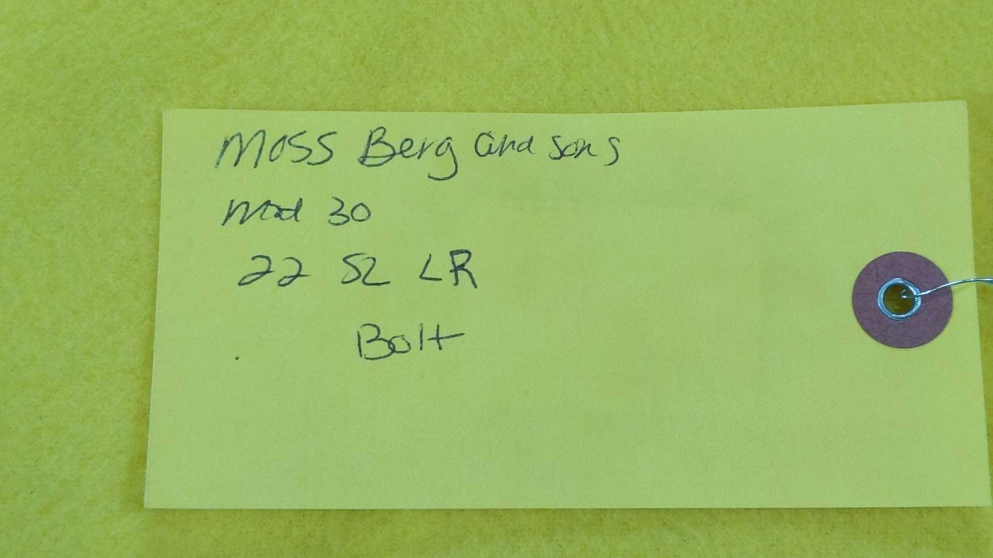 Mossberg & Sons Model 30 22 cal S,L& LR Bolt Action Rifle