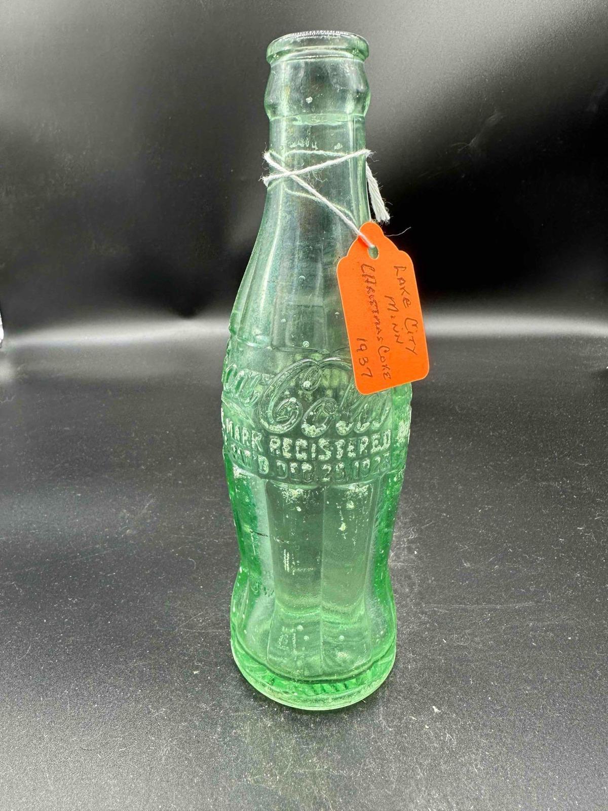 COCA-COLA BOTTLE LAKE CITY, MN 1937