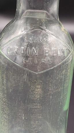 GOLDEN GREEN BELT BEERS MINNEAPOLIS 11.5" PRE-PROHIBITION BOTTLE 1893-1920