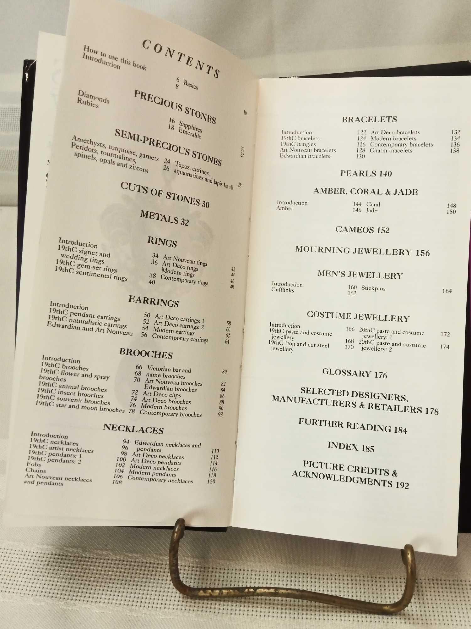 THE LAROUSSE ENCYCLOPEDIA OF PRECIOUS GEMS, & JEWELRY ANTIQUES CHECKLIST, STEPHEN GILES.