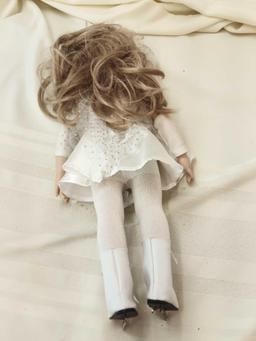 DOLL WITH ICE SKATES 20"