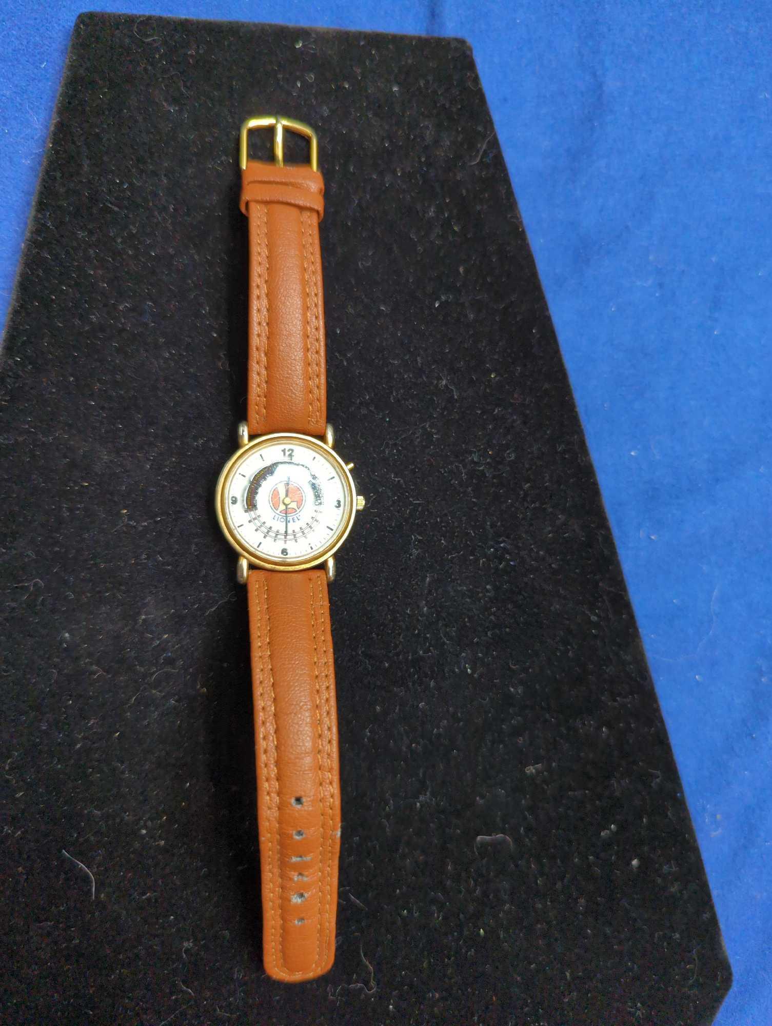 LADIES WATCHES 2 TIMEX, BULOVA, LIONEL TRAIN