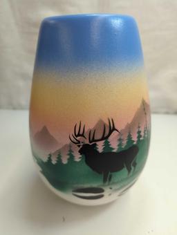 NATIVE AMERICAN POTTERY VASE 9"