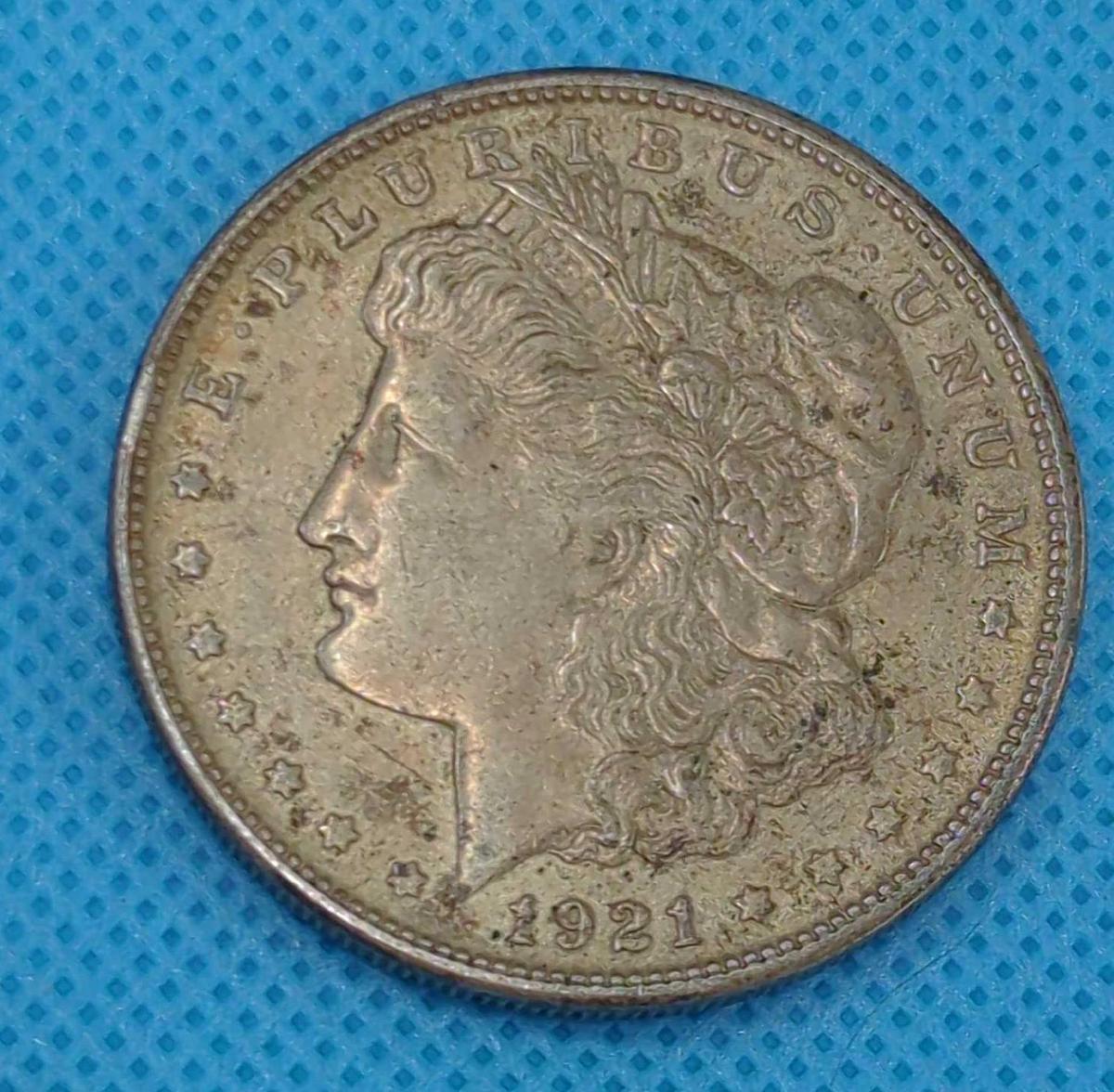 1921 S MORGAN SILVER DOLLAR