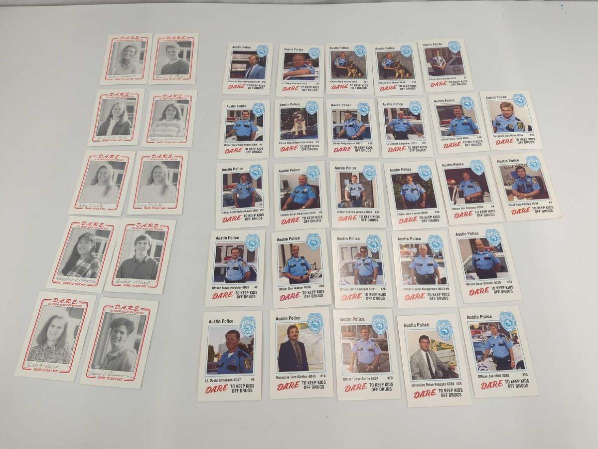 D.A.R.E AUSTIN MN POLICE DEPARTMENT CARDS AND STUDENT CARDS