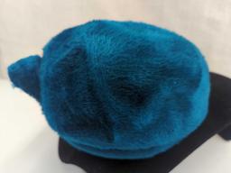 TEAL WOOL LADIES HAT CREATED BY YVETTE DUCKESS MADE IN ITALY