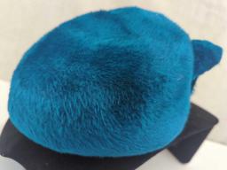 TEAL WOOL LADIES HAT CREATED BY YVETTE DUCKESS MADE IN ITALY