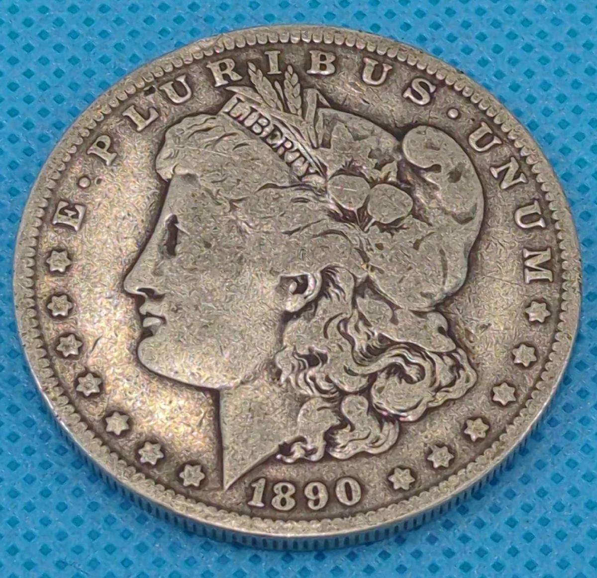 1890 O MORGAN SILVER DOLLAR