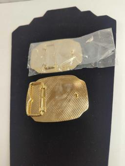 STATUE OF LIBERTY BELT BUCKLE (2) WITH ONE CERTIFICATE OF AUTHENTICITY