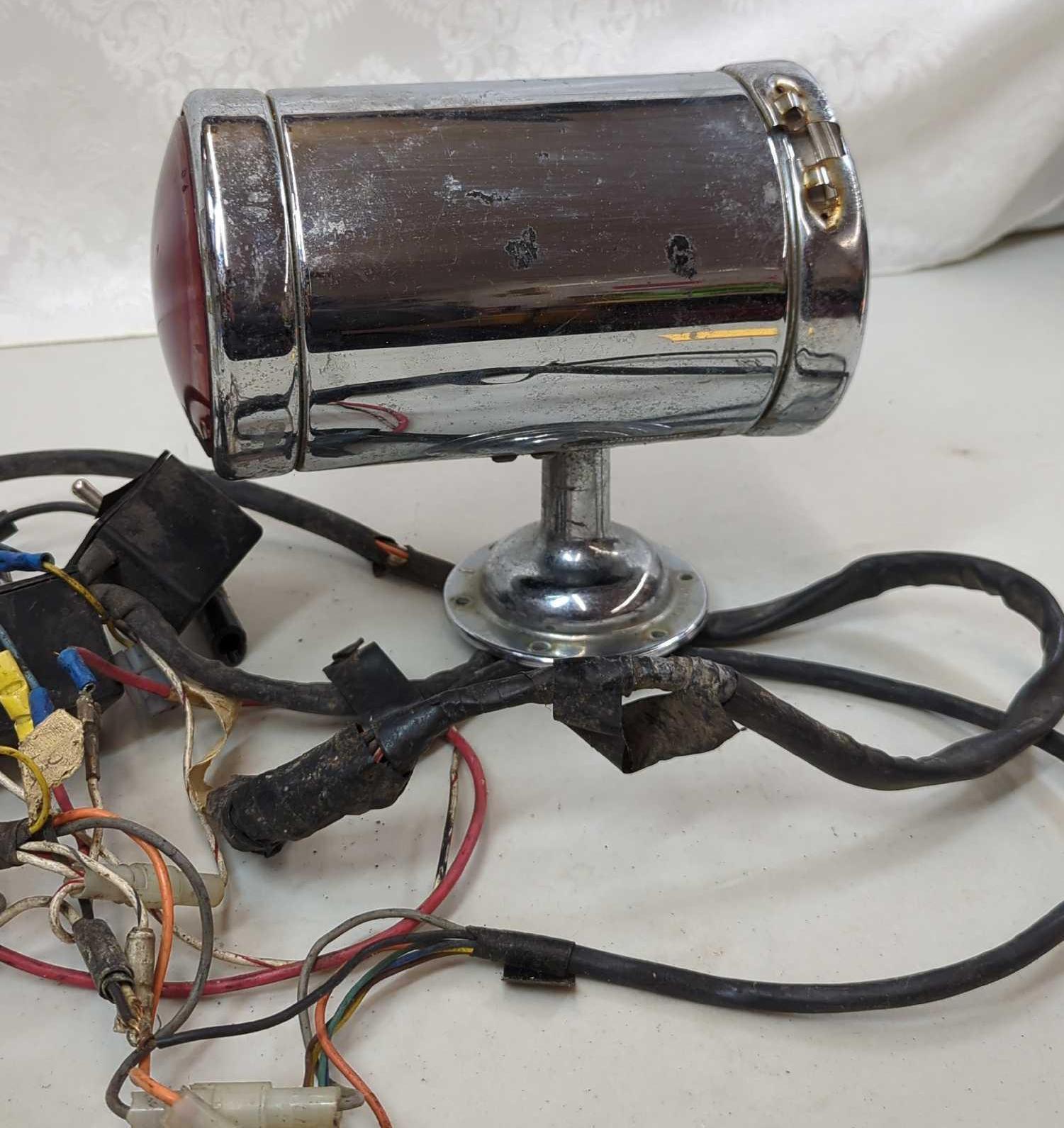 RAY-LINE SEARCHLIGHT #61034-0001 12V W/WIRE HARNESS & CONTROL