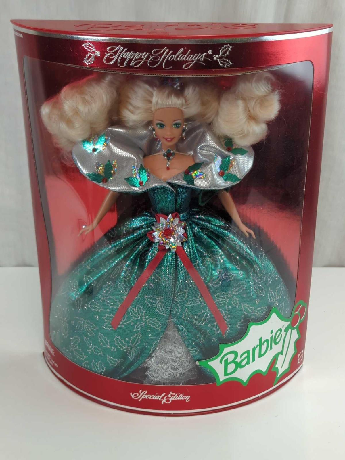 BARBIE DOLL 1995 SPECIAL EDITION HAPPY HOLIDAYS IN BOX BY MATTEL