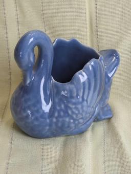 RED WING 259 BLUE SWAN PLANTER 5"
