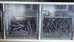Assorted Hardware - Nails, Plastic Wall Anchors Lot