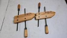 Sears Craftsman Wooden Hand Screw Clamp, 10" Jaw Length