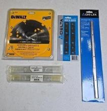 Delta Planer & Jointer Knives, DeWalt Saw Blade, High Speed Steel, Diamond