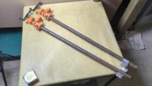 Pony 5003 Pipe Clamps, 3/4 inch Diameter, 39" Length