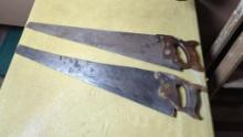 Two Vintage Hand Saws