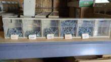 Steel Screw Lot with Storage Bin, Multiple SKUs